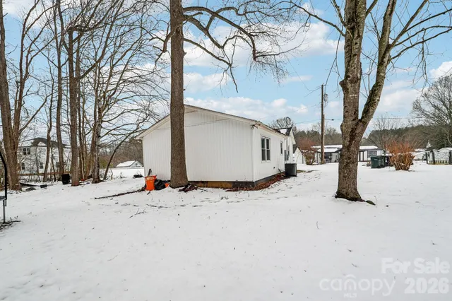 a view of road and trees