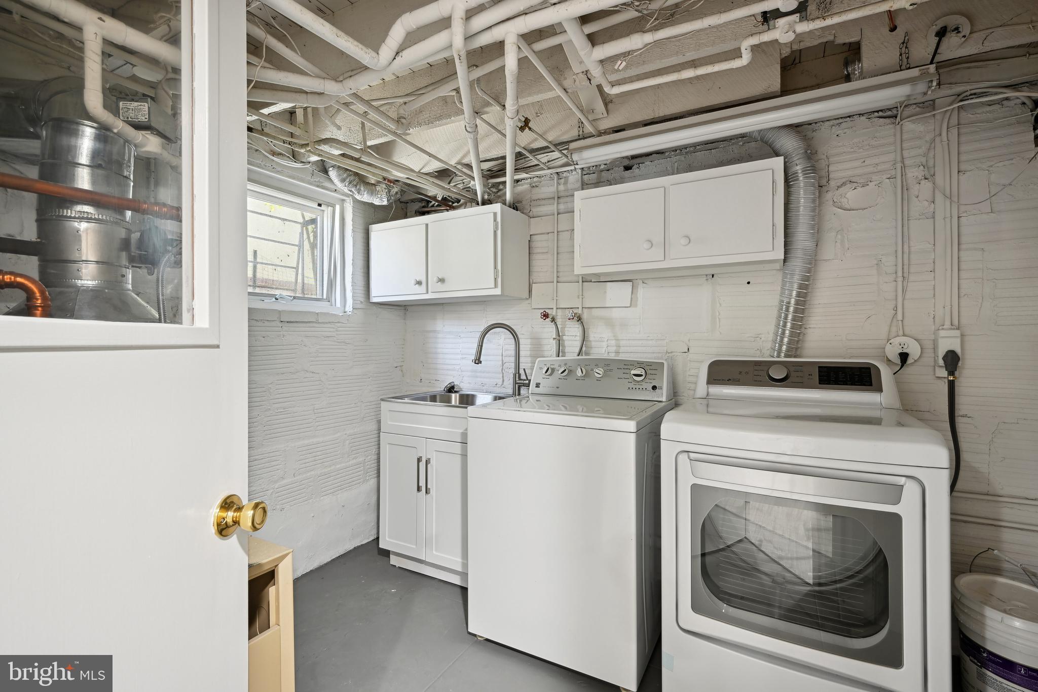 3216 Klingle Road Northwest Washington, DC 20008 - Photo 27 of 31 Laundry room with new sink