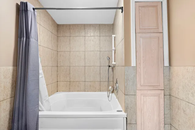 a house view with garden space