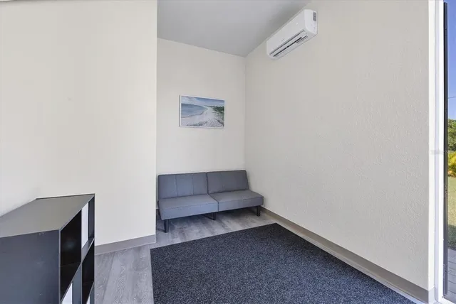 a view of a pathway with a yard