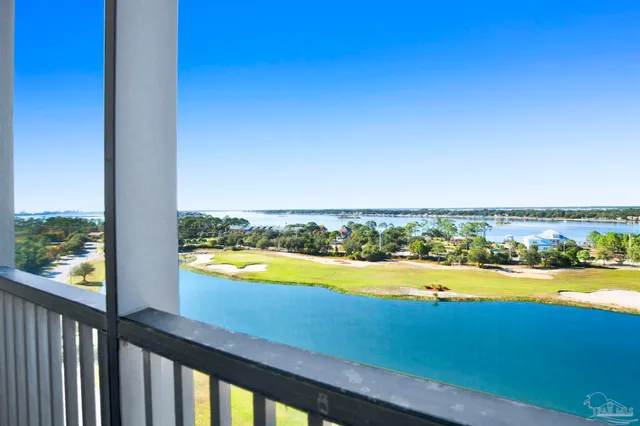 a view of an ocean from a balcony