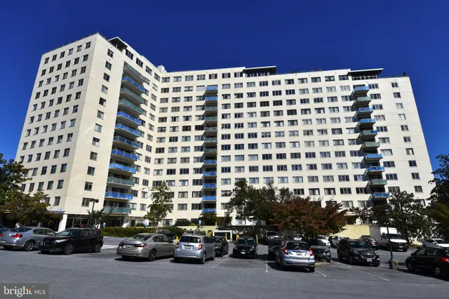 a city view with tall buildings