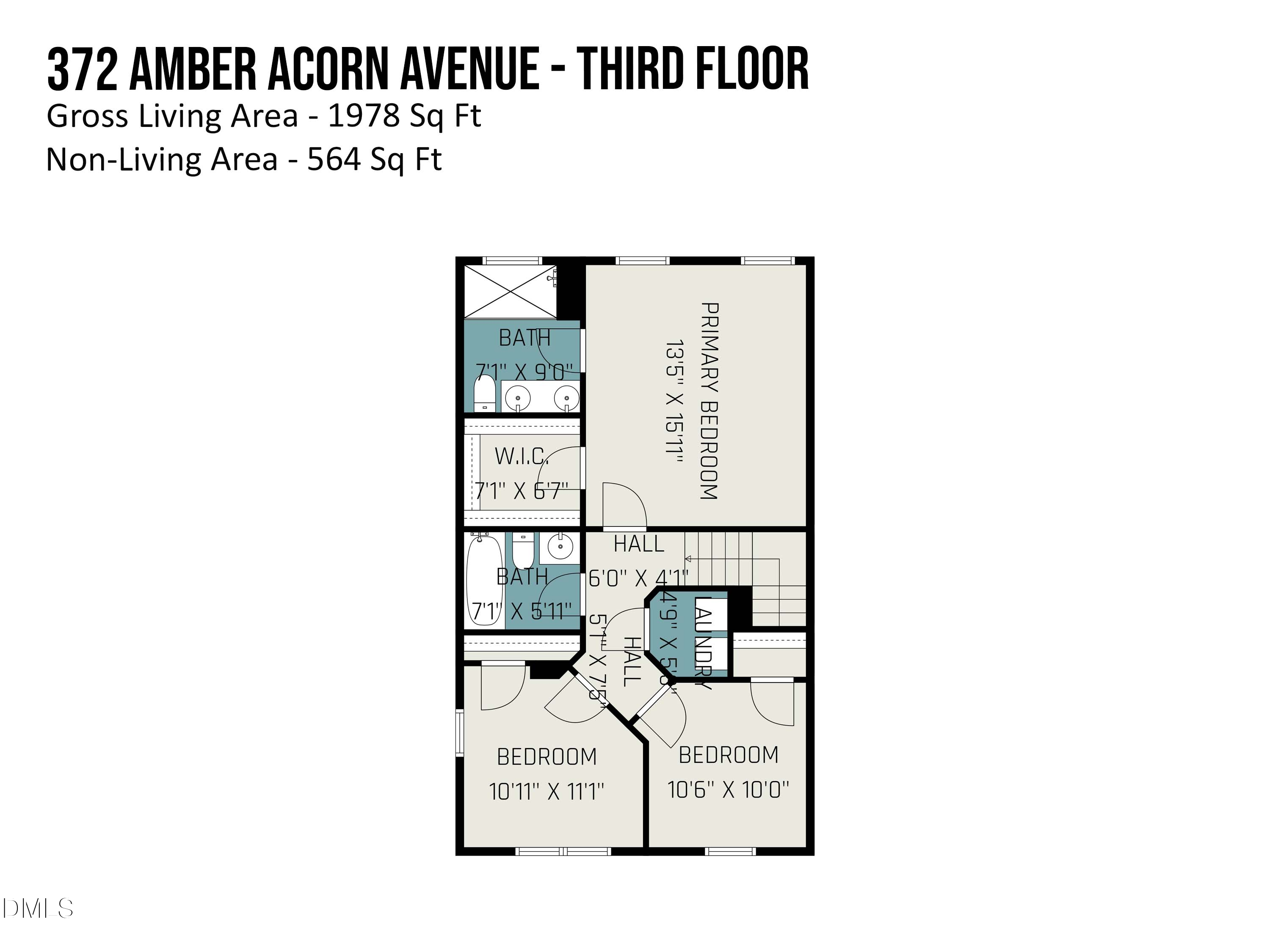 372 Amber Acorn Avenue Raleigh, NC 27603 - Photo 47 of 49 a picture of a floor plan