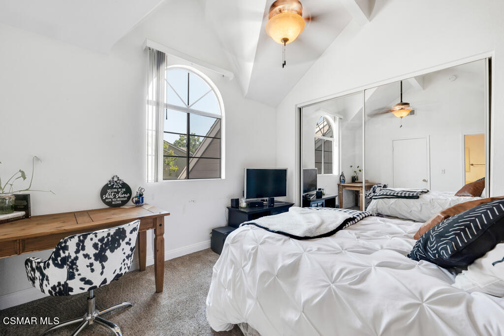 1854 Rory Lane, Unit 6 Simi Valley, CA 93063 - Photo 18 of 26 a bedroom with double bed and a window