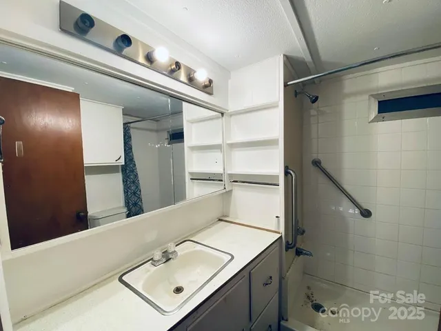 a view of backyard with green space