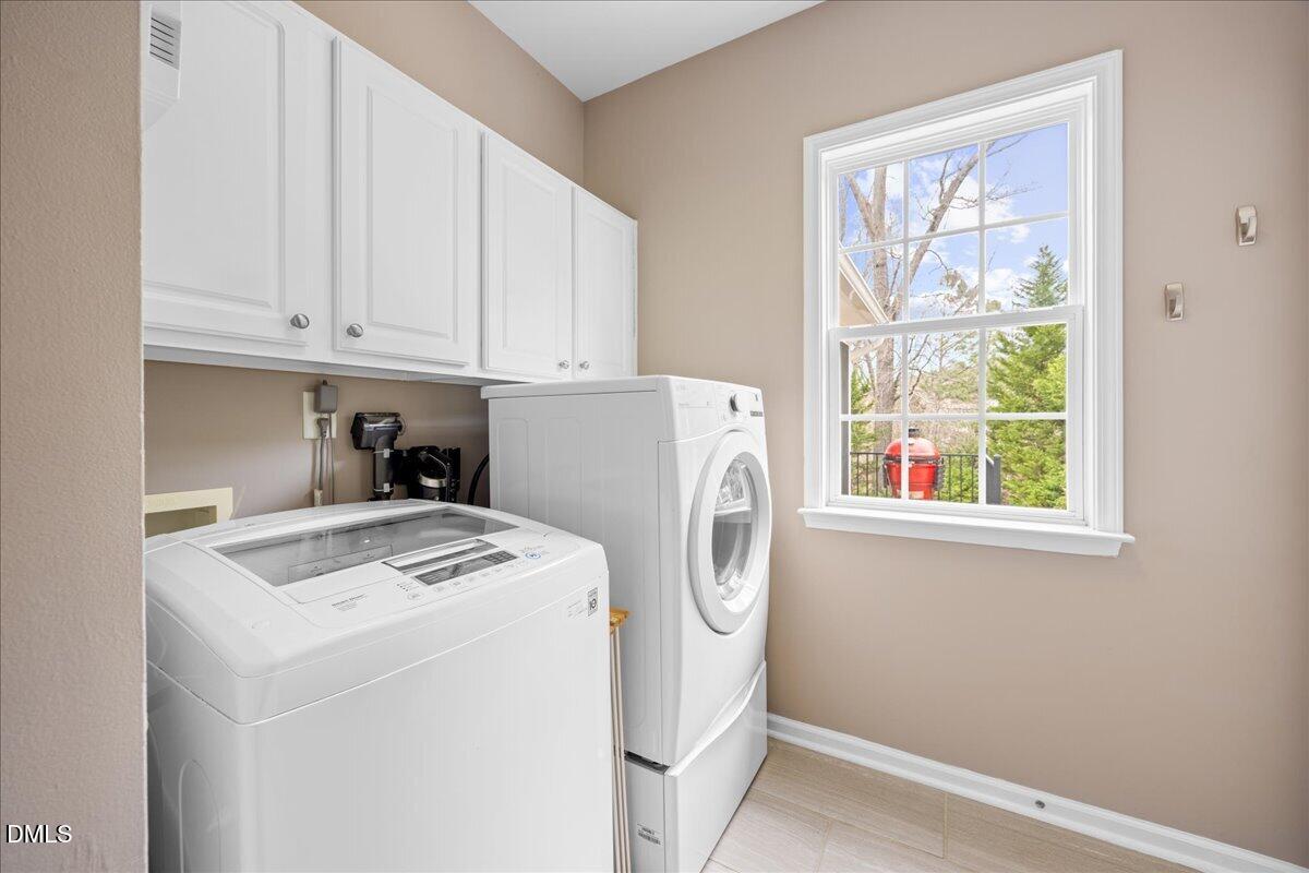 7728 Silver View Lane Raleigh, NC 27613 - Photo 17 of 53 a view of kitchen sink and washer dryer