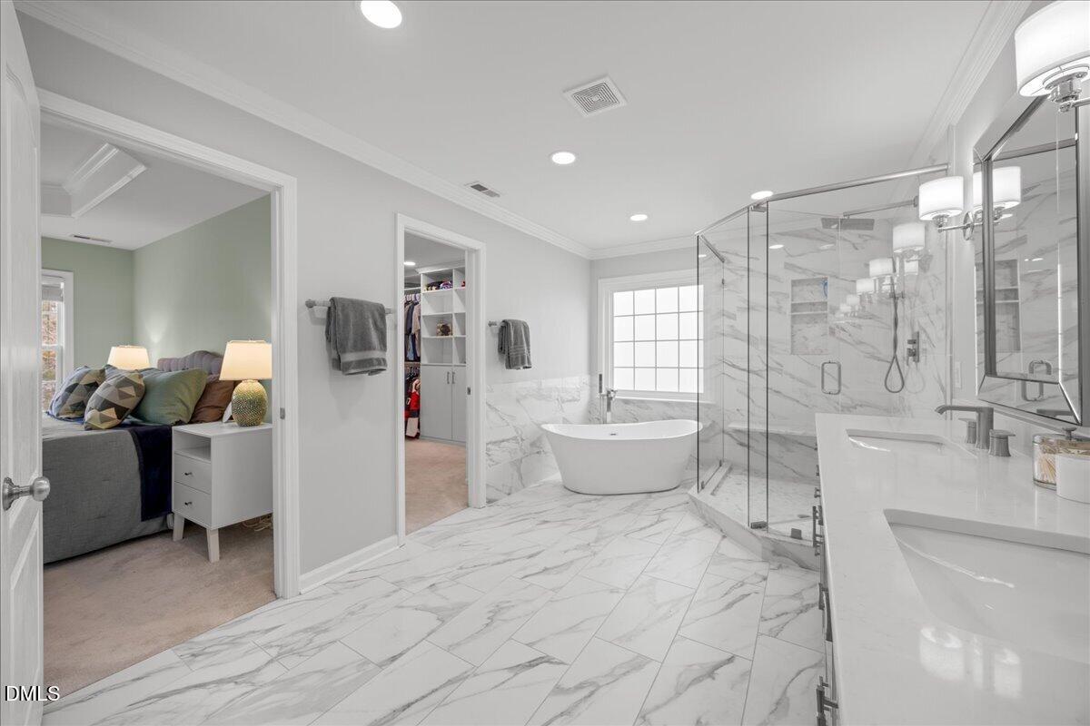 7728 Silver View Lane Raleigh, NC 27613 - Photo 26 of 53 a large room with mirror and furniture