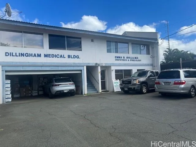 a view of a car garage