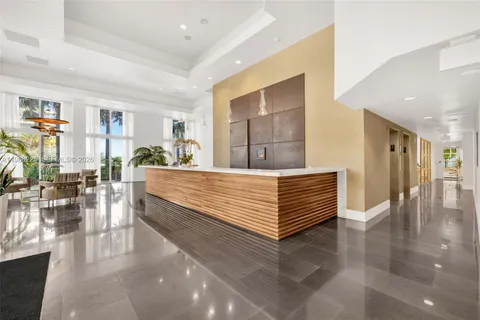 a view of a swimming pool with a garden