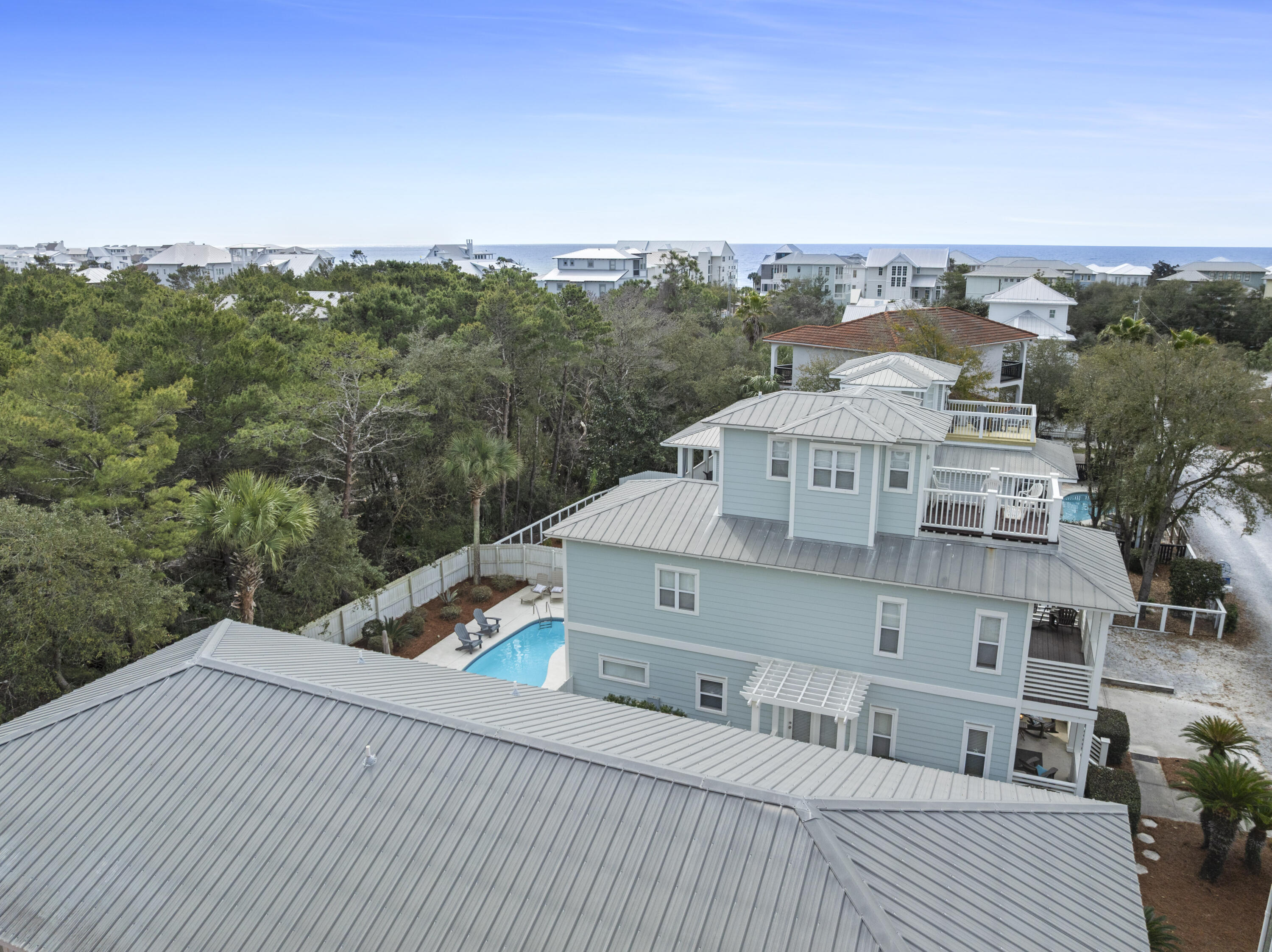 74 Brown Street Santa Rosa Beach, FL 32459 - Photo 25 of 35 a view of a city from a balcony