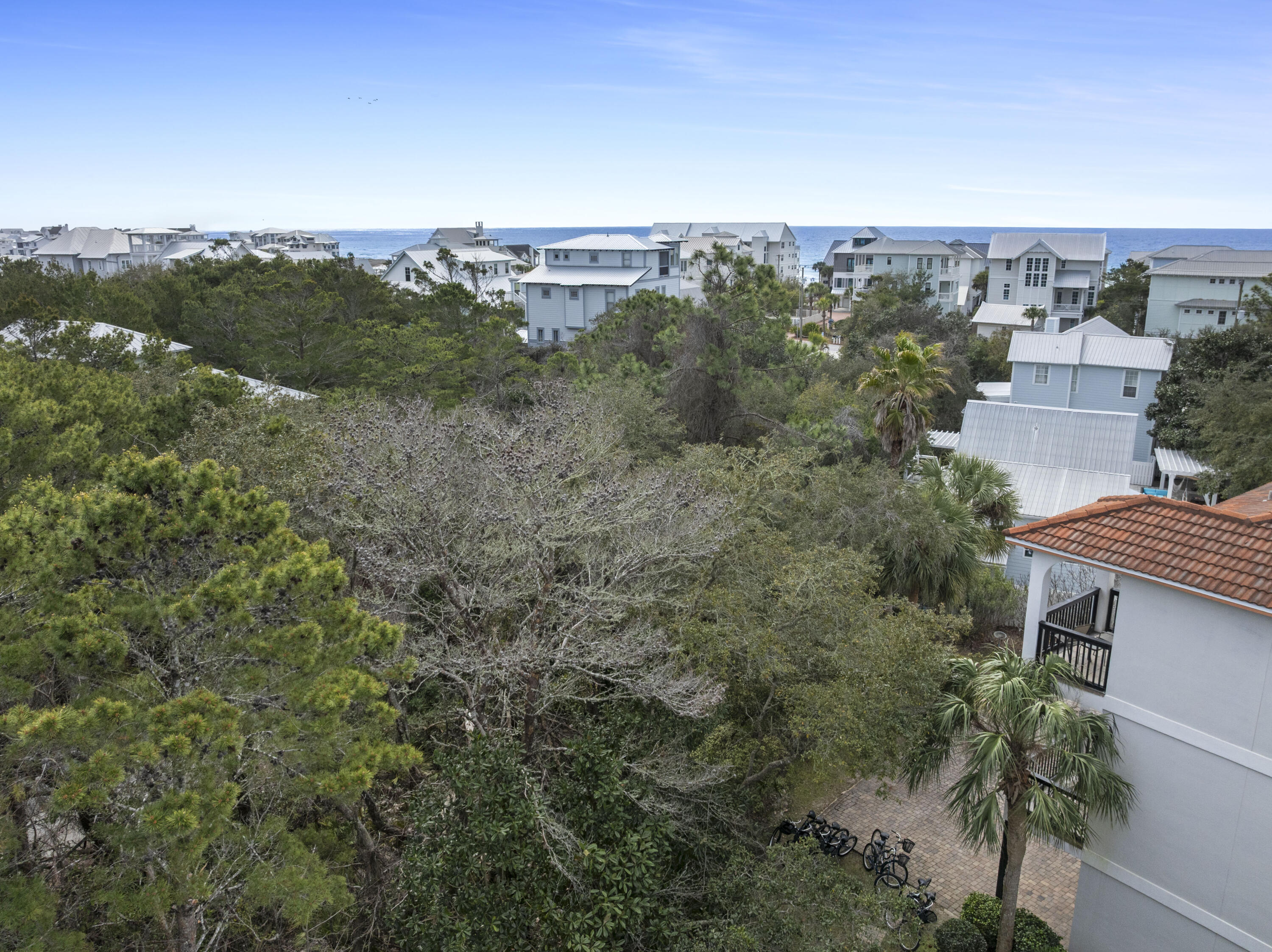 74 Brown Street Santa Rosa Beach, FL 32459 - Photo 27 of 35 an aerial view of a houses with a yard