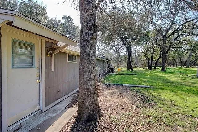 a view of field with trees