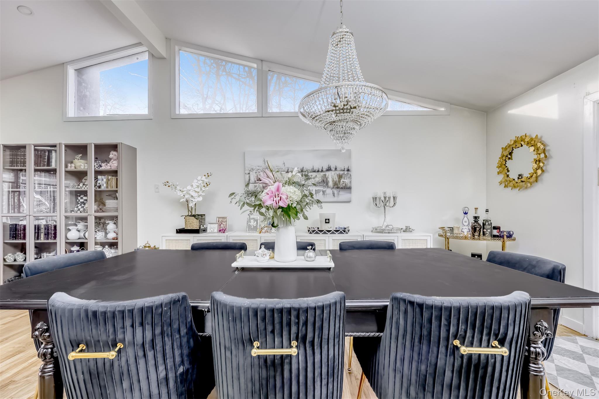 16 Old Pomona Road Suffern, NY 10901 - Photo 5 of 22 a view of a dining room with furniture and chandelier