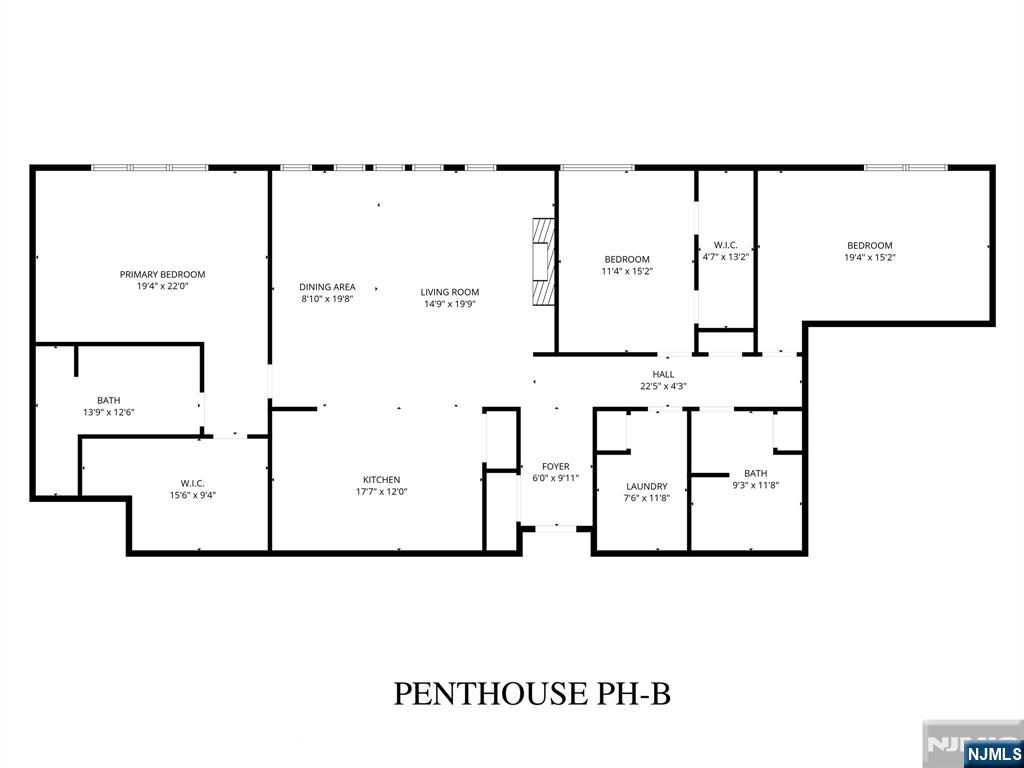 620 Bloomfield Avenue, Unit PHB Bloomfield, NJ 07003 - Photo 36 of 36 a picture of a floor plan