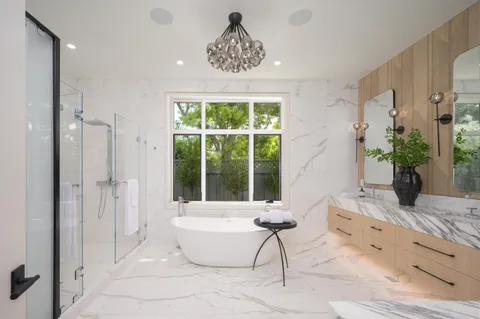 a kitchen with a table and chairs in it