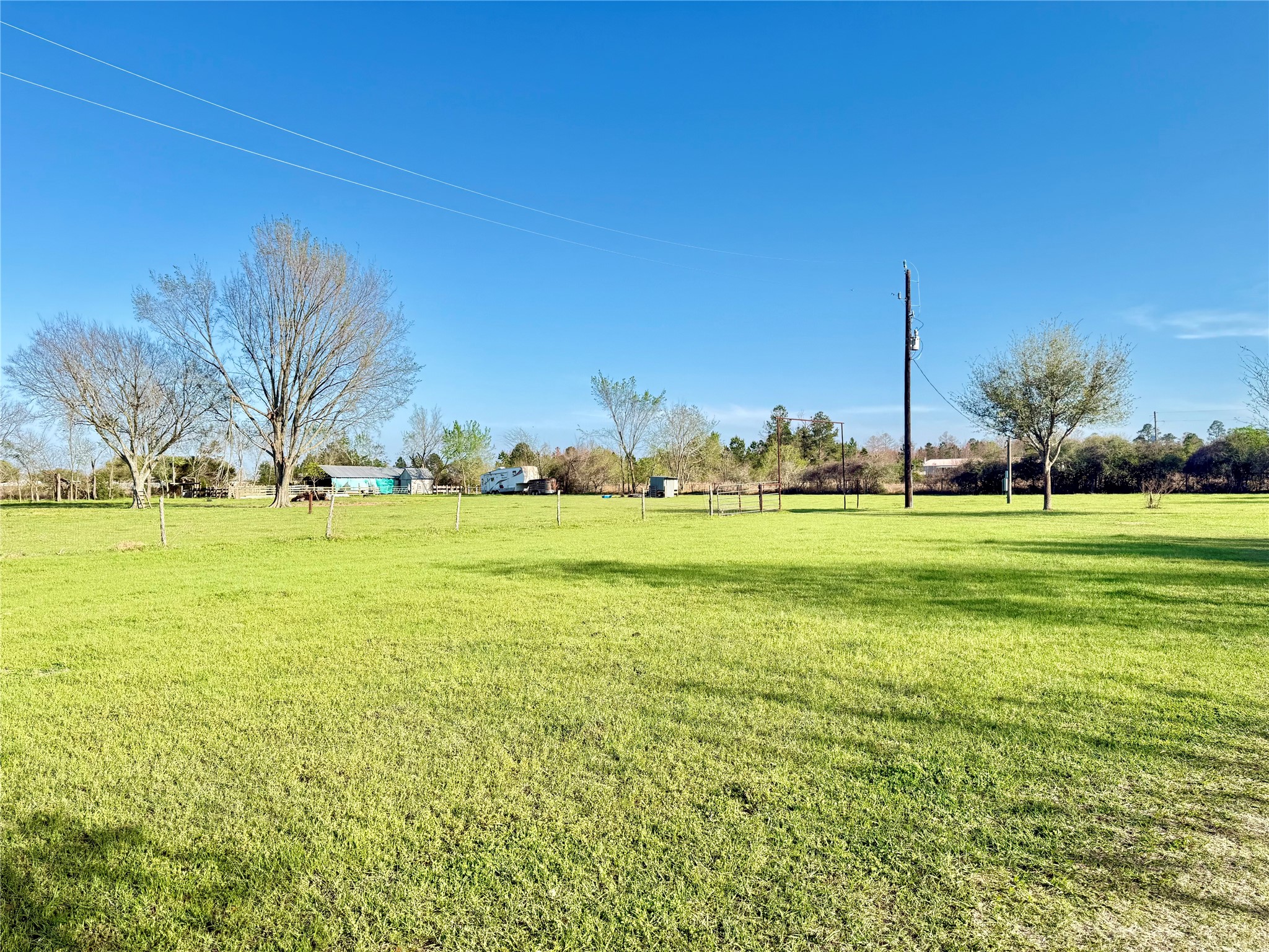 29921 Waller Spring Creek Road Waller, TX 77484 - Photo 4 of 23 a view of a green field with trees in the background