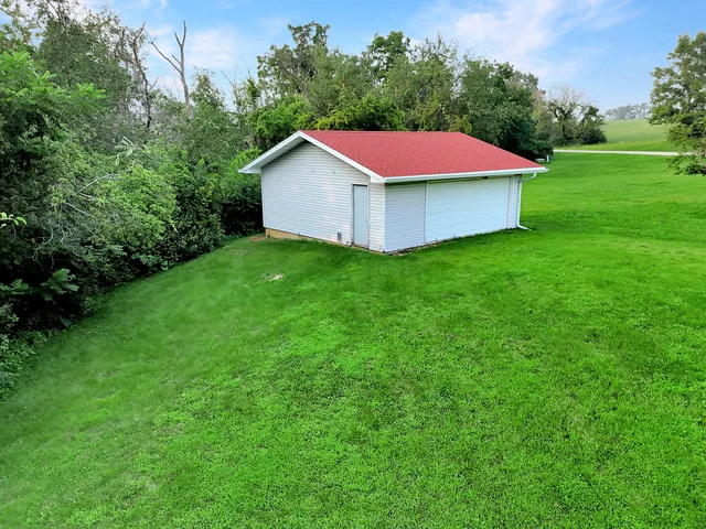 a aerial view of a house
