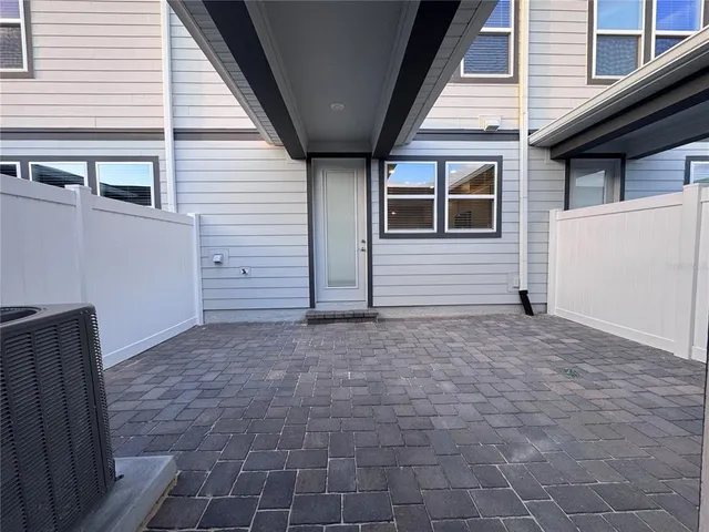 a backyard of a house