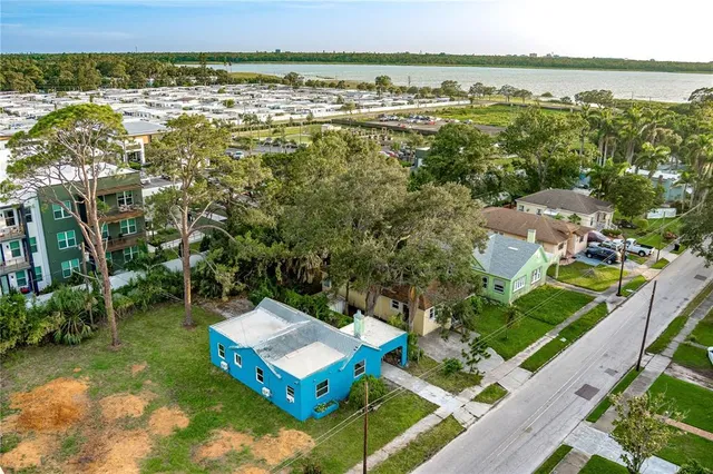 a view of a city from a terrace
