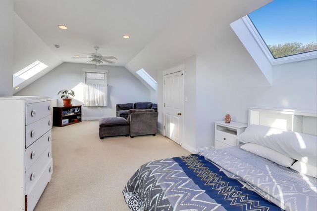 a bathroom with a white tub