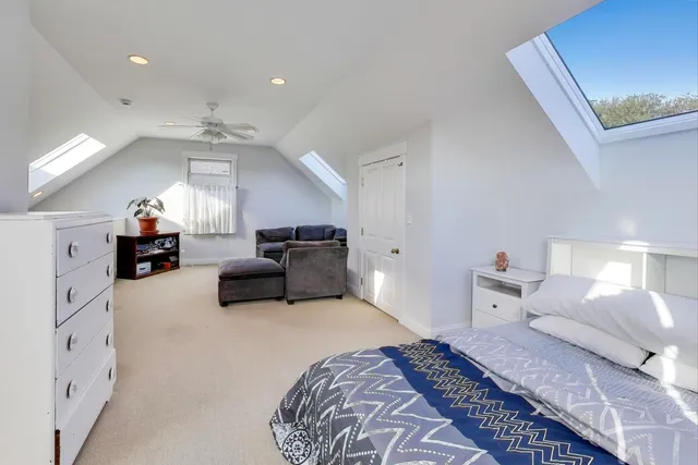 a bathroom with a white tub