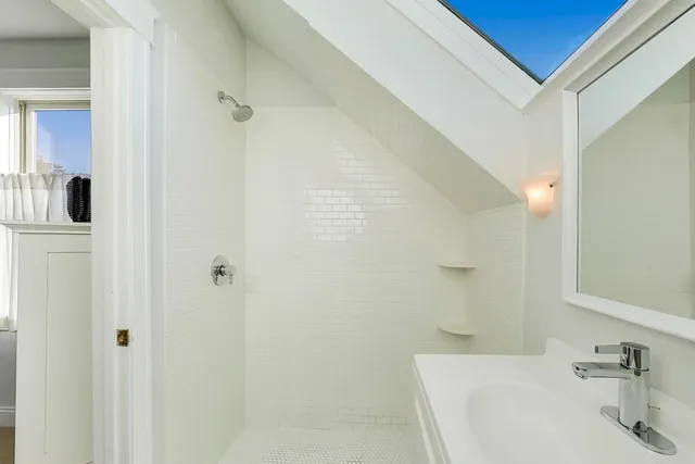 a view of a building with a yard