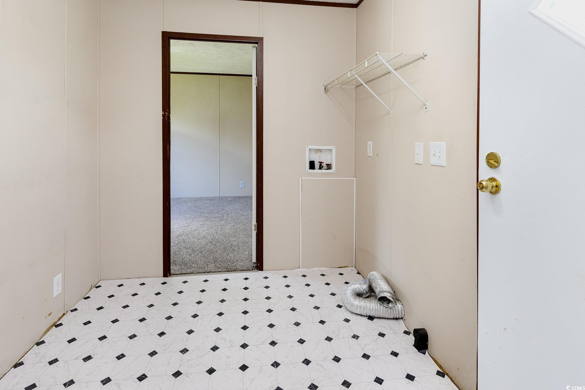 2100 Highway 15 Myrtle Beach, SC 29577 - Photo 4 of 35 Washroom with light carpet and hookup for a washing machine