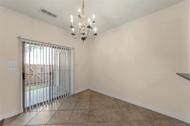 a view of a chandelier in a room