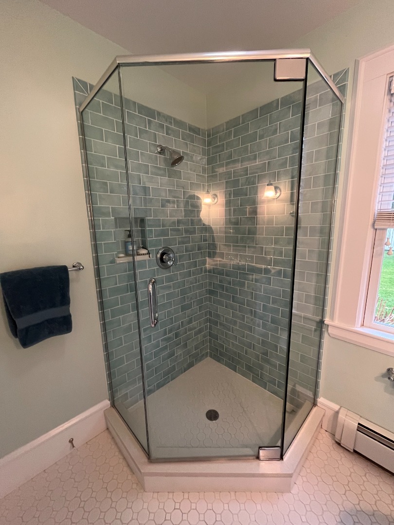 43 Cottage Street Edgartown, MA 02539 - Photo 15 of 24 a bathroom with a shower and a sink