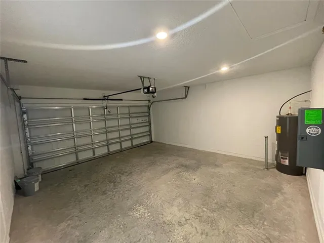 a view of a garage room