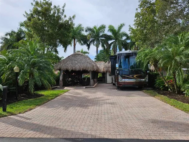 a house view with a garden space
