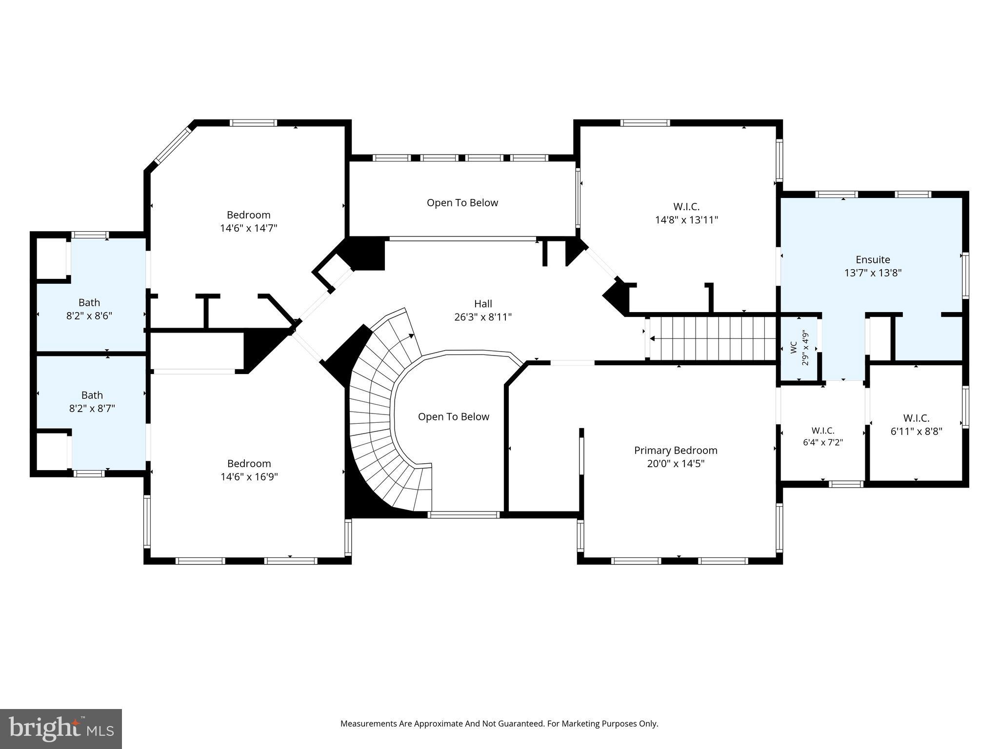 7724 Cannonball Gate Road Warrenton, VA 20186 - Photo 96 of 98 Upper Level Floor Plan
