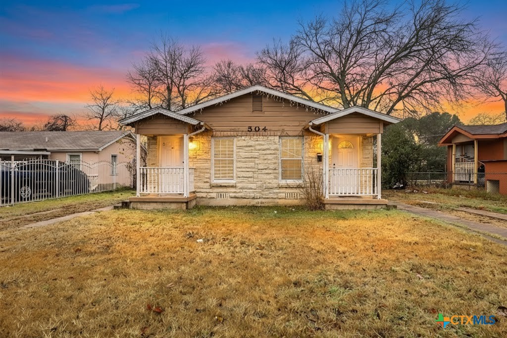 a house with a yard
