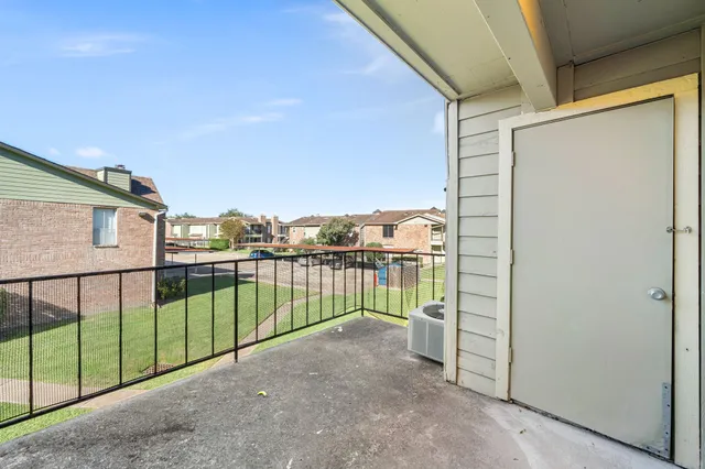 a view of a room with garage