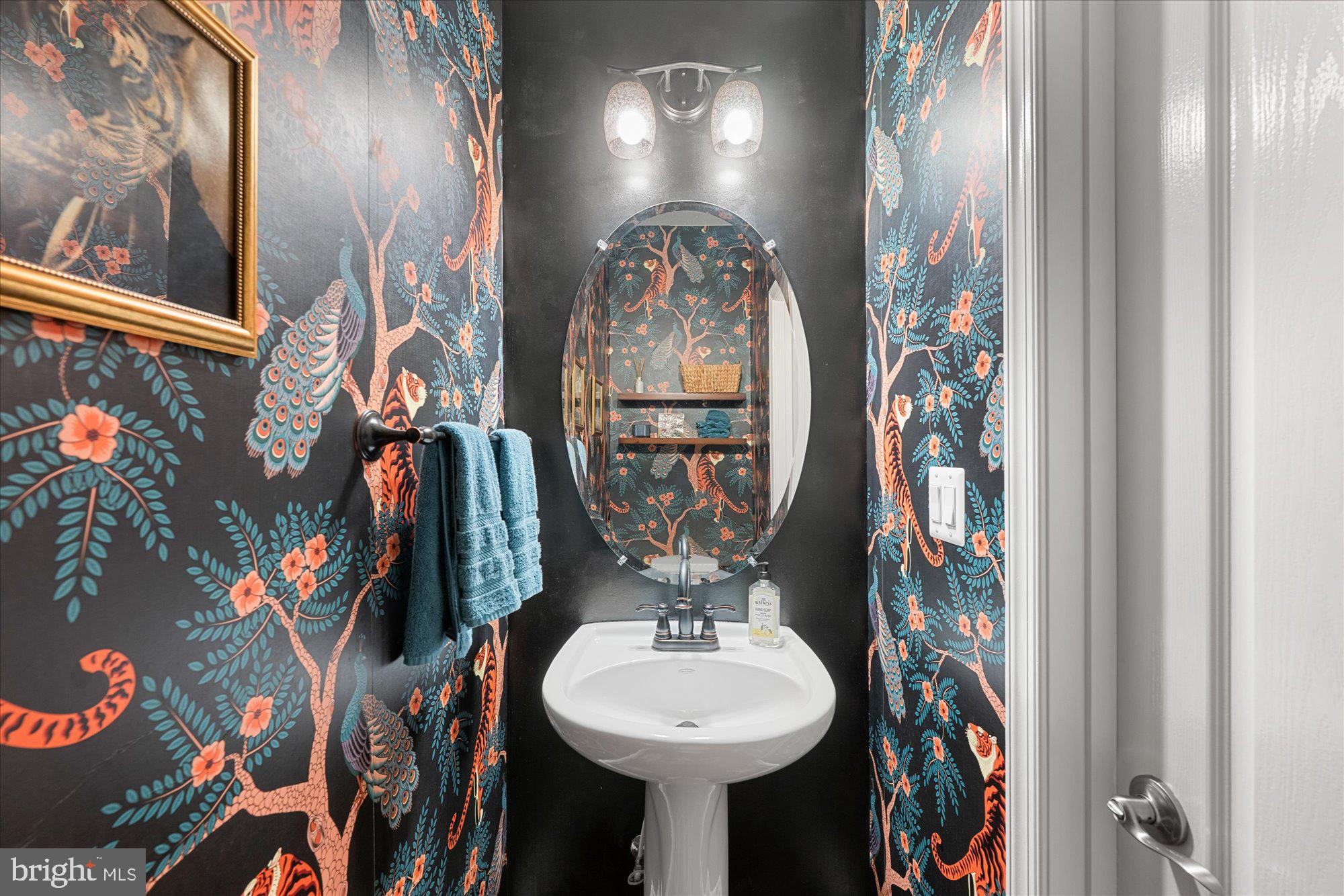 8808 Walnut Hill Road Chevy Chase, MD 20815 - Photo 26 of 60 a bathroom with a sink and mirror