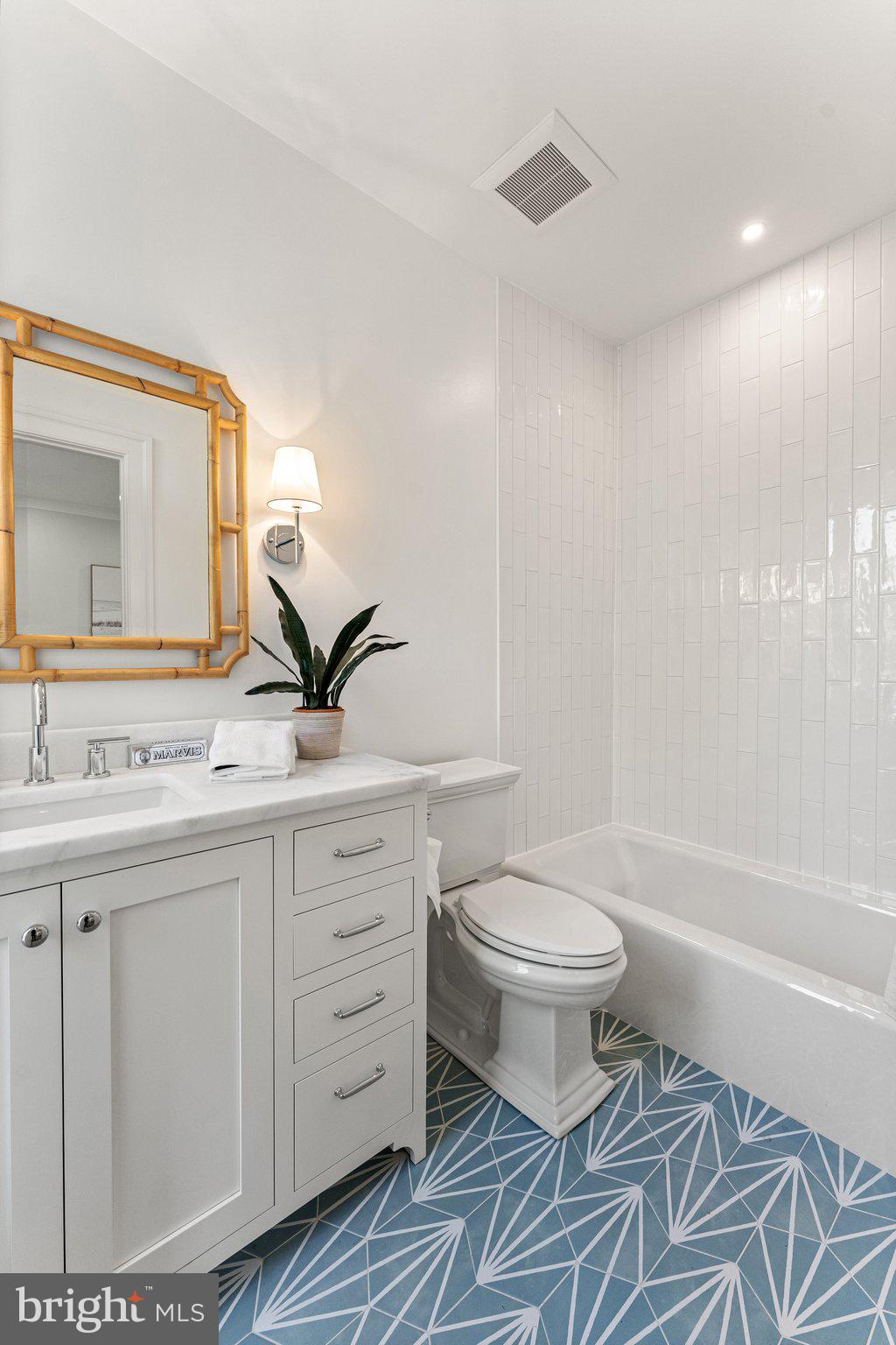 243 10th Street Northeast Washington, DC 20002 - Photo 39 of 73 a bathroom with a toilet a sink a mirror and a bathtub