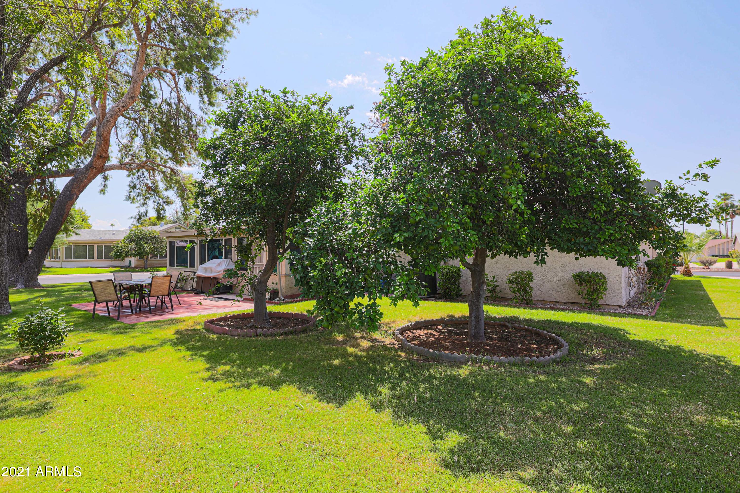 630 Leisure World Mesa, AZ 85206 - Photo 33 of 59 a swimming pool with outdoor seating and yard
