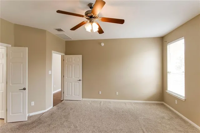 a view of a livingroom with a window