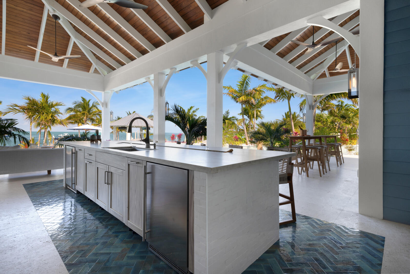 57223 Morton Street Marathon, FL 33050 - Photo 112 of 159 Outdoor kitchen on the Bay