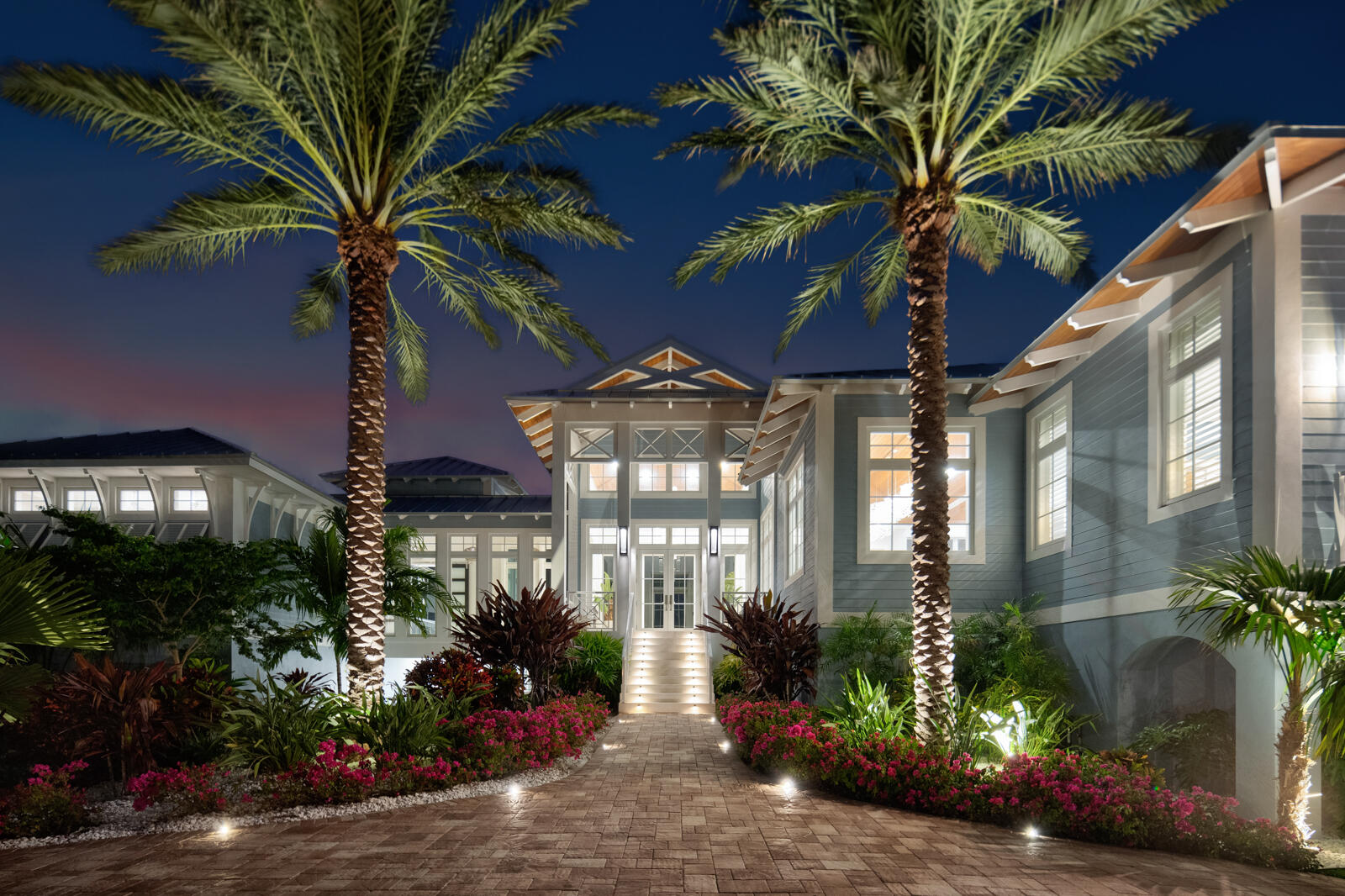57223 Morton Street Marathon, FL 33050 - Photo 158 of 159 Front entry at night