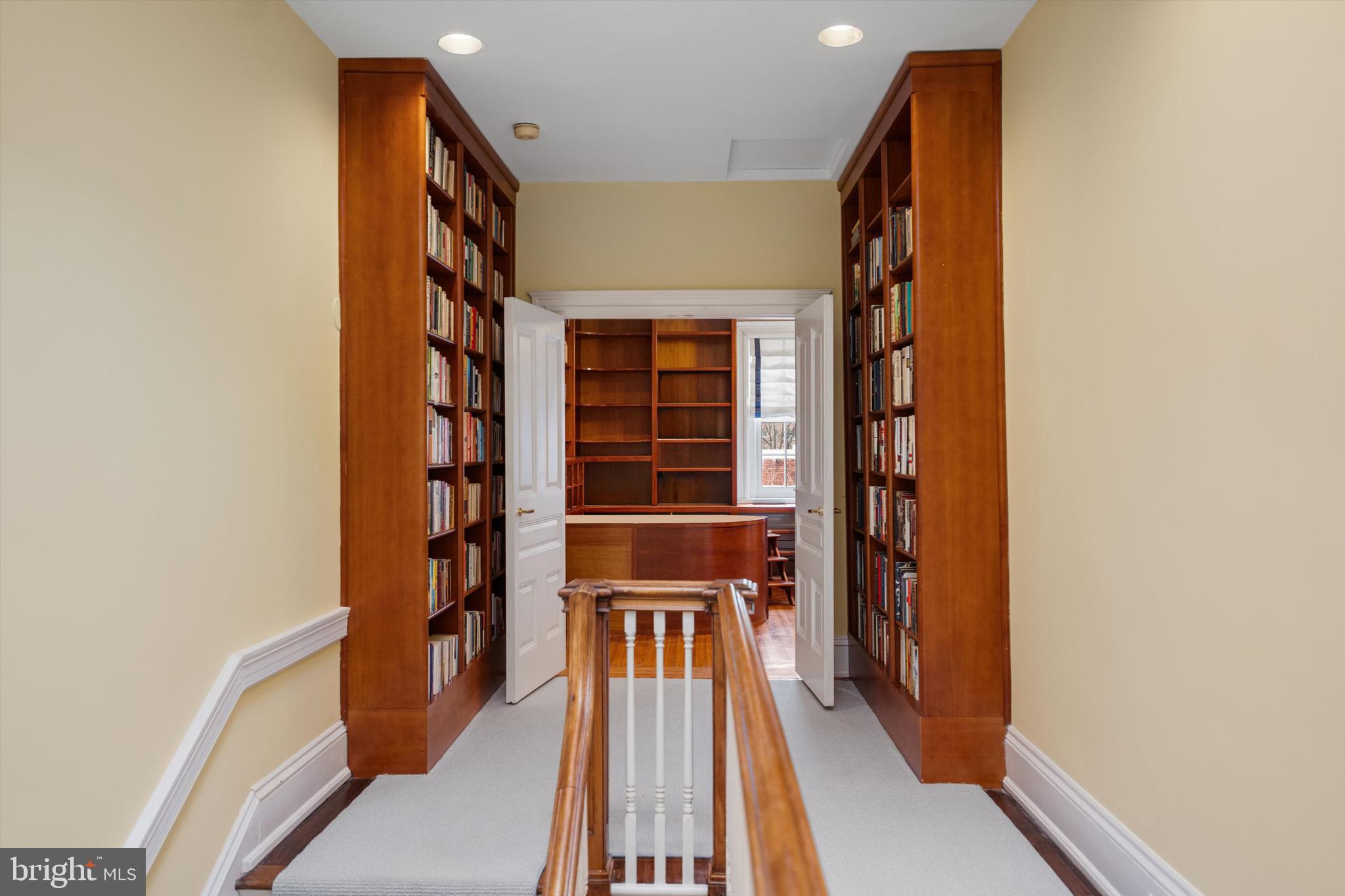 2134 R Street Northwest Washington, DC 20008 - Photo 20 of 36 Built in bookcases on Upper Level 2 landing