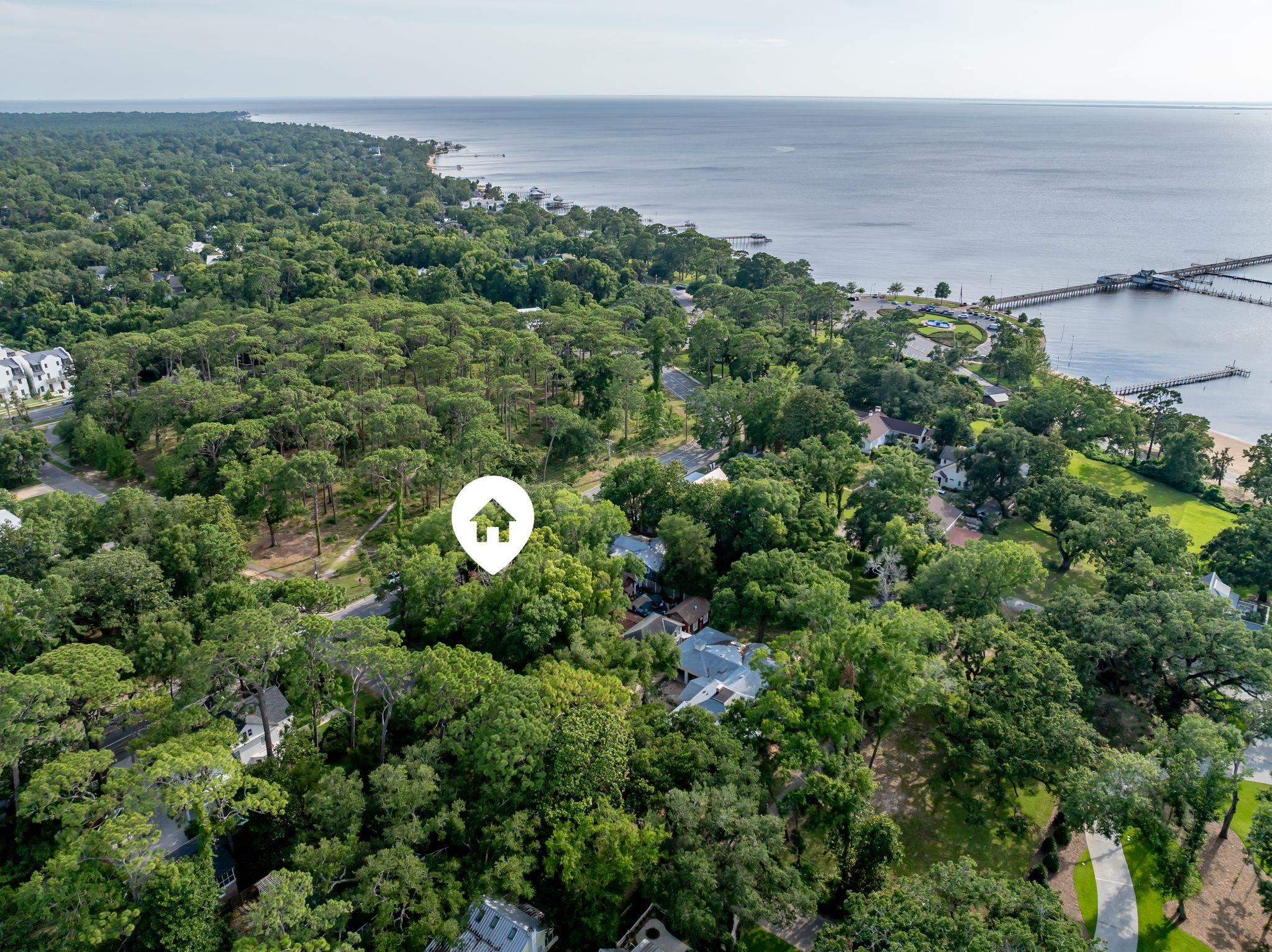 51 North Bayview Street Fairhope, AL 36532 - Photo 2 of 30 Aerial View