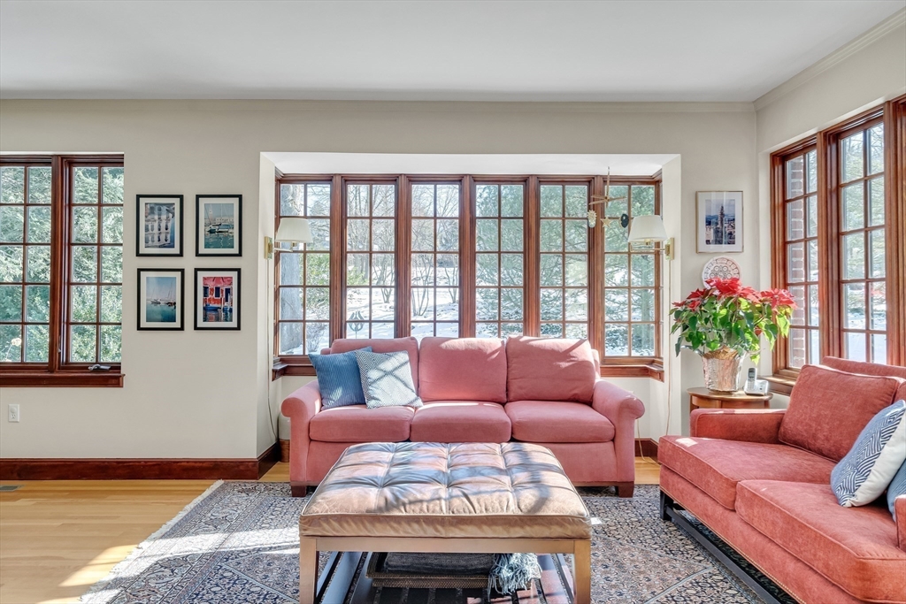 48 Avondale Road Newton, MA 02459 - Photo 12 of 37 a living room with furniture and a potted plant