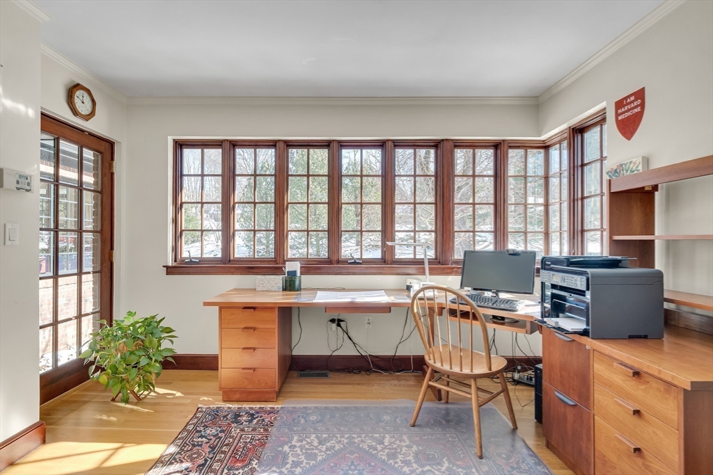 48 Avondale Road Newton, MA 02459 - Photo 14 of 37 a workspace with furniture window and outside view