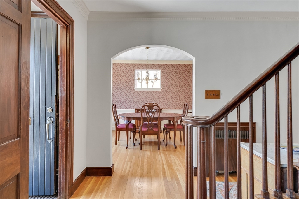 48 Avondale Road Newton, MA 02459 - Photo 15 of 37 a view of a dining room with furniture and wooden floor