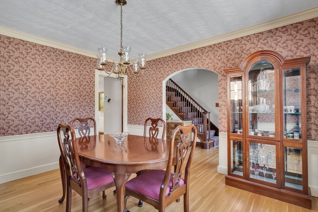 48 Avondale Road Newton, MA 02459 - Photo 18 of 37 a view of a dining room with furniture and wooden floor