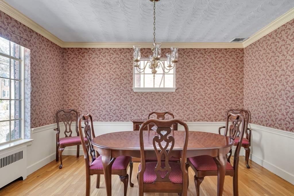 48 Avondale Road Newton, MA 02459 - Photo 19 of 37 a view of a dining room with furniture window and wooden floor