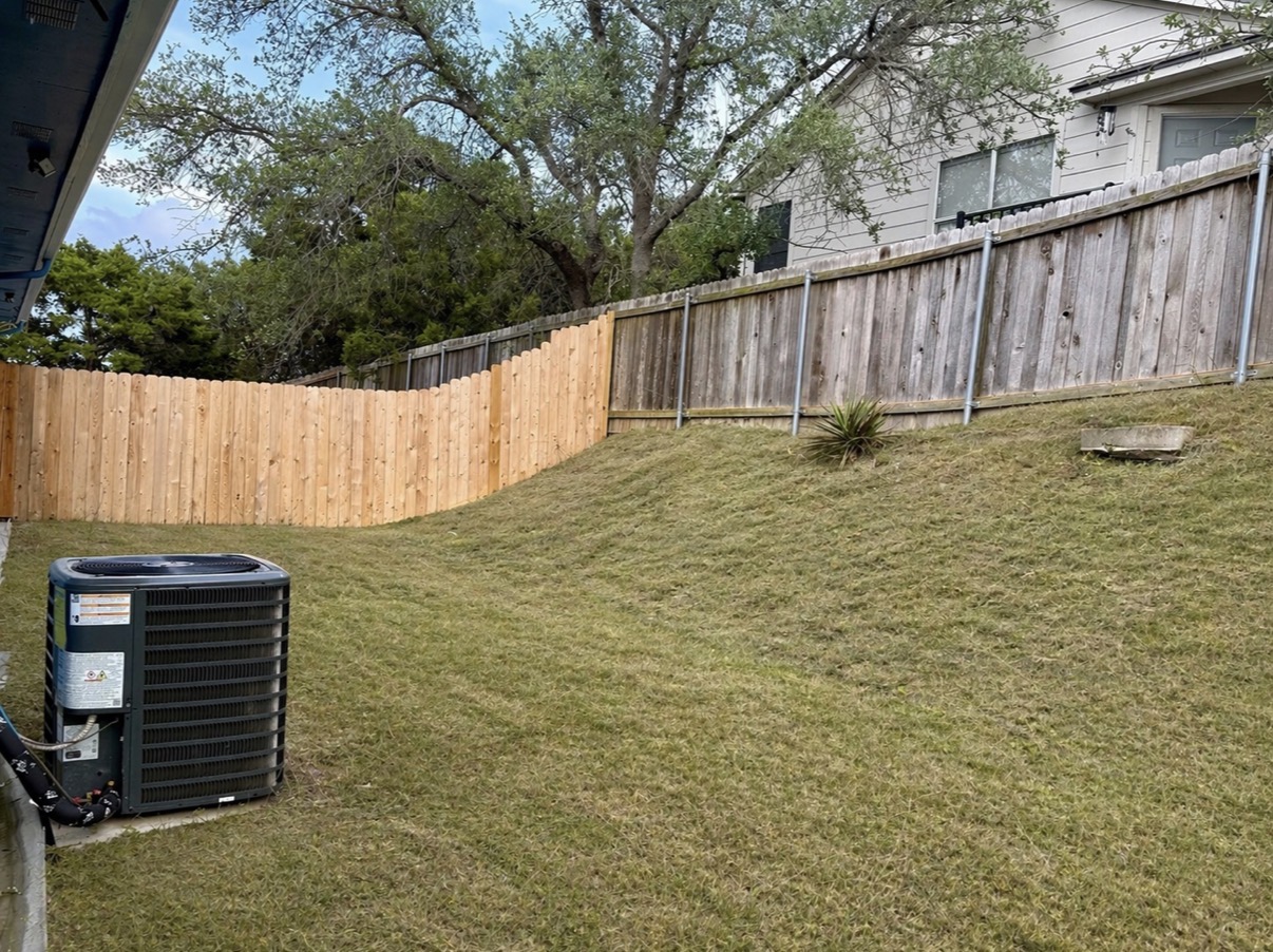 21003 Boggy Ford Road, Unit A Lago Vista, TX 78645 - Photo 19 of 19 a view of a backyard with wooden fence