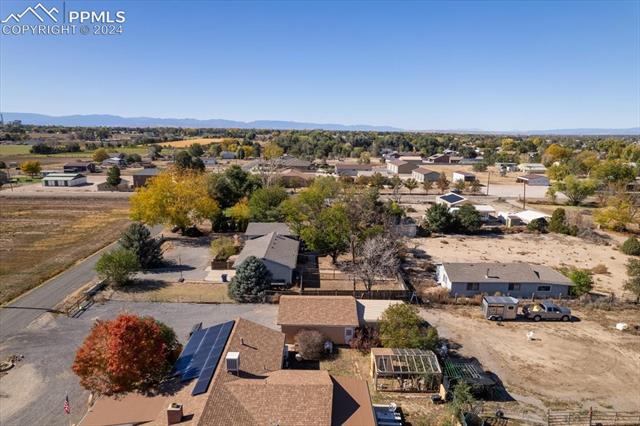28079 Iris Road Pueblo, CO 81006 - Photo 49 of 50 Birds eye view of property featuring a mountain view