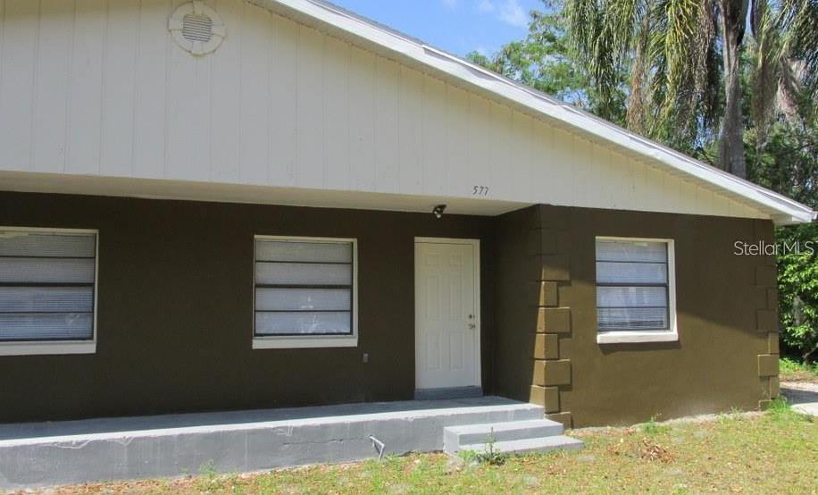 a front view of a house